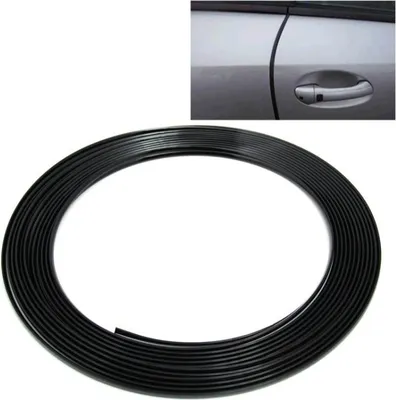 Immagine prodotto di Striscia protettrice delle guarnizioni di protezione dei bordi dell'auto, lunghezza: 12 m (nero)