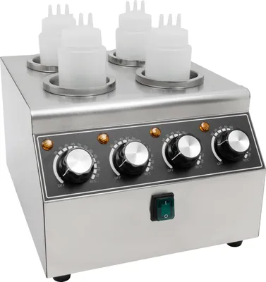 Produktbild von Elektrischer Soßenwärmer Soßenwärmemaschine  Edelstahl    mit Auspressflasche