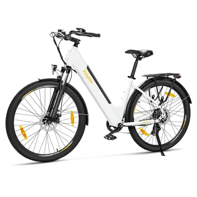 Productafbeelding van Eleglide T1 ST stadsfiets, elektrische fiets (pedelec), 250W, bereik 100 km, Shimano 7-versnellingen, lage instap, 27,5 inch wielen, USB-aansluiting, verlichting, bagagedrager