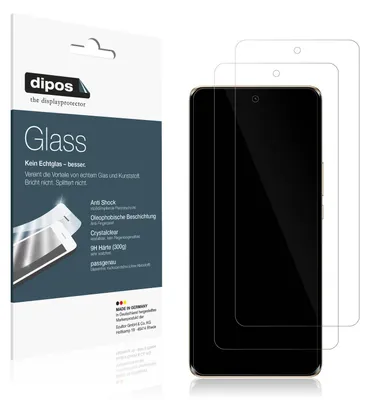 Produktbild von 2x Schutzfolie für HONOR Magic6 Lite - Anti-Shock 9H Folie dipos Glass Kunststoffglas