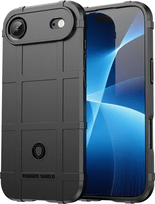 Produktbild von Mobigear Rugged Shield iPhone Air Hülle Flexibles TPU Backcover Stoßfest - Schwarz
