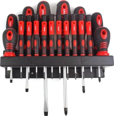Produktbild von AMiO Schraubendreher-Set 02411 Chrom-Vanadium-Stahl Blisterpack