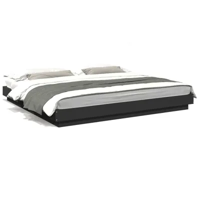 Obrázek produktu pro vidaXL Rám postele s LED diodami černý 180x200 cm materiál na bázi dřeva