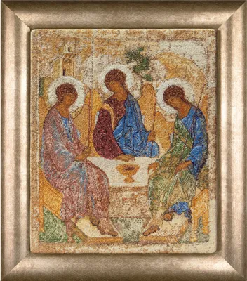 Produktbild von Thea Gouverneur Kreuzstich-Set „Die Heilige Dreifaltigkeit Aida“, 30 x 25 cm