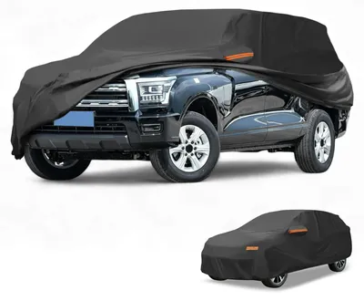Zdjęcie produktu dla Pokrowiec na samochód - Wodoodporny - 190T - Czarny - Do SUV 190 do 200 cali