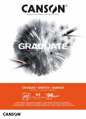 Produktbild von Canson Graduate, Kunstpapier, 96 g/m², 40 Blätter