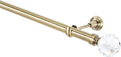 Produktbild von Gardinenstange aus Metall, 25 mm, 1-läufig, Antik-Gold, 240