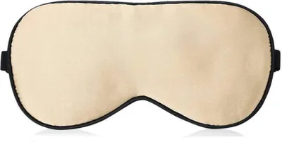 Produktbild von INF Schlafmaske, 100% Reine Seide, verstellbare Augenbinde für Reise Zuhause Champagne