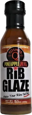Produktbild von BBQ-Grillsoße, Ananas-Geschmack, "Pineapple Heat", Marinade für Rippchen, 439g