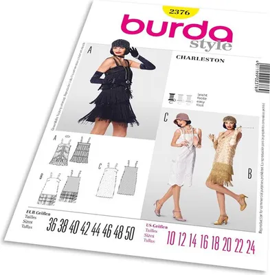 Zdjęcie produktu dla Wzór Burda 2376 – Charleston, Vintage