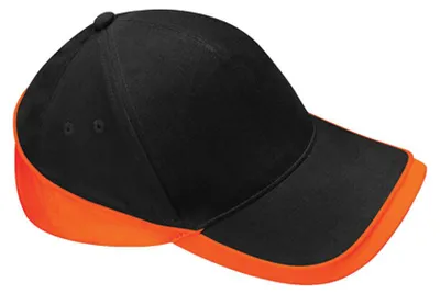 Image de Beechfield - Casquette de baseball « Teamwear Competition » LT1157 (taille unique) (noir/orange)