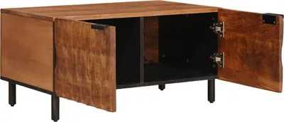 Zdjęcie produktu dla vidaXL Stolik kawowy brązowy 80 x 50 x 40 cm lite drewno mango