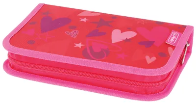 Produktbild von Herlitz 50038138, Weiches Federmäppchen, Polyester, Pink, Rot, Abbildung, Reißverschluss, Weiblich