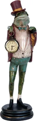 Obrázok produktu pre Figúrka žaby Clayre & Eef 14x17x44 cm zelená Polyresin