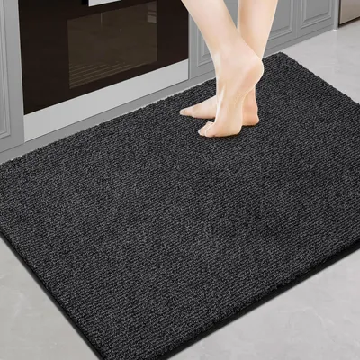 Immagine prodotto di Tappetino antiscivolo per interni, 60 x 90 cm, lavabile, colore antracite