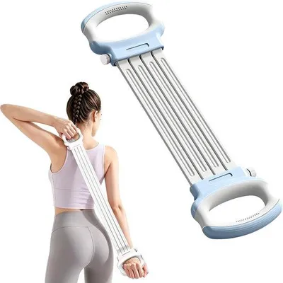 Productafbeelding van Weerstandsband met handgreep - 53,8 cm - rubber - voor krachttraining