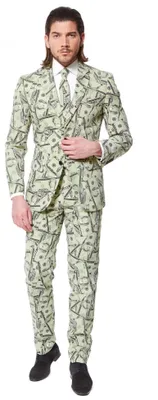 Produktbild von Cashanova Anzug Dollar Kostüm - Karneval Halloween Größe: 52