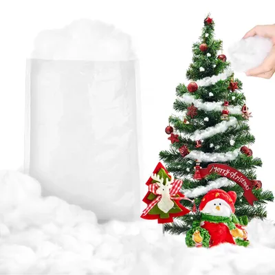 Productafbeelding van Kunstsneeuw voor kerstdecoratie, zachte katoenvezel, 160 g