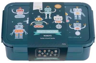 Produktbild von Lunchbox 3 Fächer 1 Stück Tiny - Marineblau | by A Little Lovely Company
