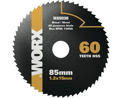 Obrázek produktu pro Pilový řezný kotouč Worx 60 Z