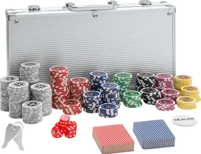 Image de Coffret, Malette, Set de Poker - argent, 300 pièces
