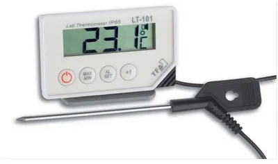 Obrázek produktu pro TFA - Profi-Digitalthermometer mit Einstichfühler LT-101 30.1033 - weiß