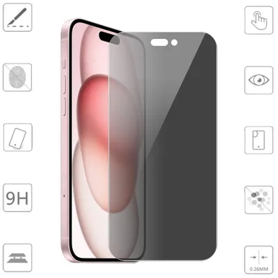Obrázok produktu pre Ochranná fólia z tvrdeného skla H9 na displej LCD pre Apple iPhone 16 (2x 2,5D, 0,26 mm)