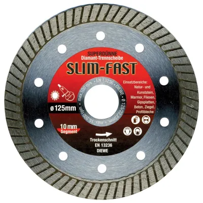 Obrázok produktu pre Priemer rezného kotúča SlimFast 115x1,2 mm Diewe