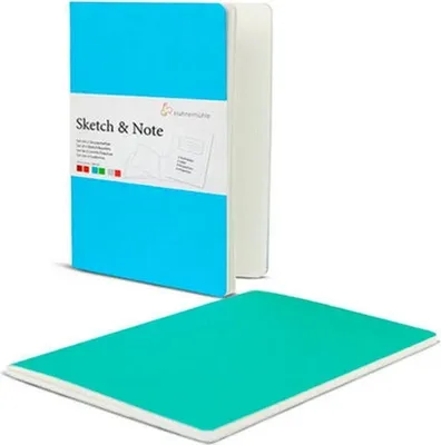 Produktbild von Hahnemühle Sketch & Note - Blue Bundle - 125 g/m² - DIN A5 - 20 Blatt pro Booklet