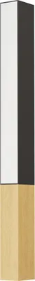 Produktbild von EGLO LED Wandlampe Tudons, Wandleuchte für innen, minimalistische Wand-Flurlampe aus Metall in Schwarz und Holz in Natur, warmweiß