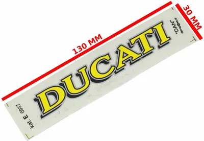 Immagine prodotto di Adesivo Cat-E Giallo Ducati