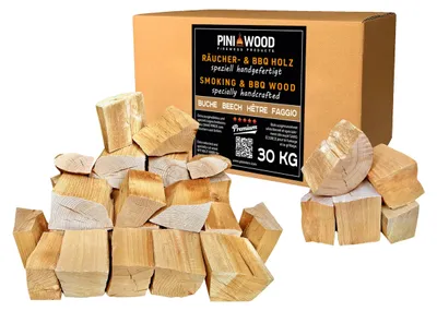Obrázok produktu pre Drevené triesky z buka na fajčenie a grilovanie, 30 kg