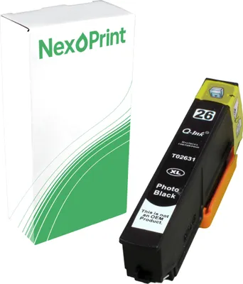Produktbild von Druckerpatrone kompatibel zu Epson C13T263140 26XL schwarz Expression Premium XP-625 Epson XP-620 Epson XP-615 Epson XP-610 Epson XP-605