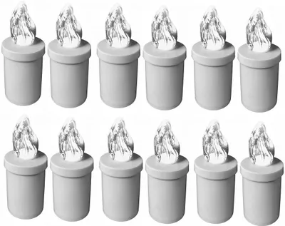 Produktbild von Cortina LED Grabeinsatz mit Batterien 12 Stück Weiß