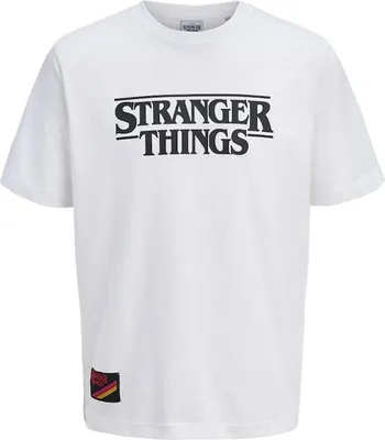 Produktbild von Jack & Jones Stranger Things Styd Kurzarm-t-shirt Weiß 2XL Herren Weiß 2XL