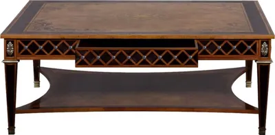 Produktbild von Casa Padrino Luxus Art Deco Couchtisch Naturfarben / Braun Intarsien / Silber / Antik Messing 130 x 130 x H. 50 cm - Quadratischer Wohnzimmertisch - Luxus Art Deco Wohnzimmer Möbel