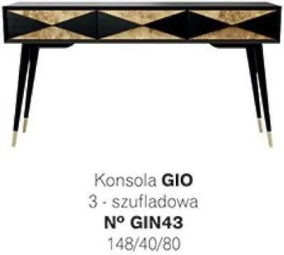 Produktbild von Luxus Konsolentisch Tisch Konsole Kommode Abstelltisch Holz Modern Gold Design
