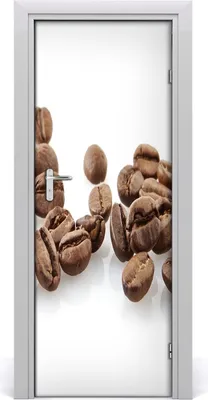 Produktbild von Tulup Türaufkleber 75x205 cm Dekorative Aufkleber Selbstklebend Wasserdichte Tapete Abnehmbar Schlafzimmer Wohnzimmer Wohnkultur - Kaffeebohnen