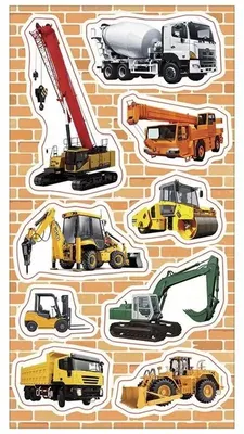 Obrázek produktu pro Nálepky na stavební stroje