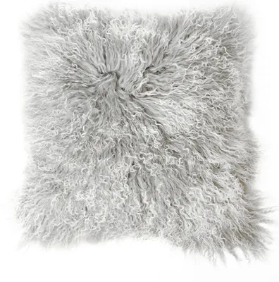 Produktbild von Tibetlamm Kissen Kissenbezug (ohne Inlet) JAY105 Silber (Tops) 30x30cm