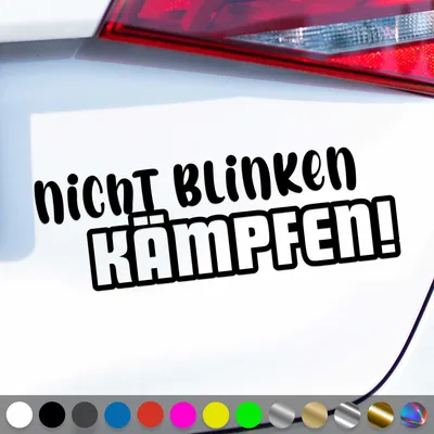Produktbild von PantherPixel Nicht Blinken Aufkleber Kämpfen Tuning Style Oldschool Sticker Auto Geschenkidee Farbe Schwarz