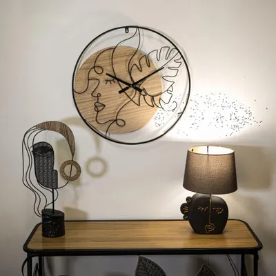 Immagine prodotto di Mauro Ferretti orologio da parete Elegant Ø 60x2 cm marrone nero