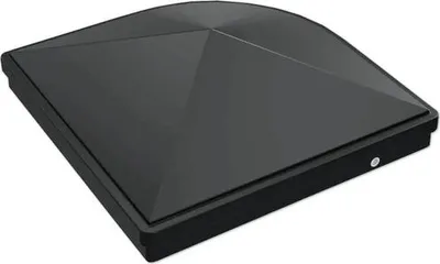 Produktbild von Pfostenkappe Premium Flex halbrund 7 x 7 cm anthrazit