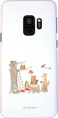 Produktbild von Mr. & Mrs. Panda Samsung Galaxy S9 Handyhülle Waldtiere Picknick - Weiß - Geschenk, Maus, Handy Case, Lustige Sprüche, Smartphone Hülle, Igel, Cover, Schutzhülle, Wald