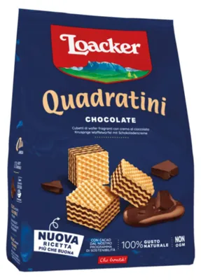 Zdjęcie produktu dla Loacker Quadratini czekoladowe 250 g