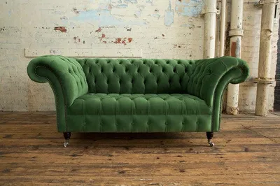 Immagine prodotto di Chesterfield Couch 2 Sitzer Polster Sitz Leder Couchen Sofas Sofa