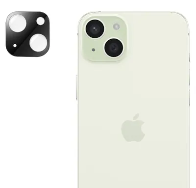 Zdjęcie produktu dla Techsuit pełnopowierzchniowe Szkło na aparat - iPhone 15 / 15 Plus - czarne