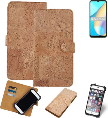 Produktbild von K-S-Trade Hülle kompatibel mit Blackview OSCAL C20  Kork Handyhülle Cover  Schutzhülle TPU Case Bumper in Hellbraun, (1x)