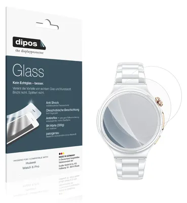 Zdjęcie produktu dla 2 folie ochronne matowe do Huawei Watch 6 Pro - antyuderzeniowa, twardość 9H, wykonana z tworzywa sztucznego przypominającego szkło