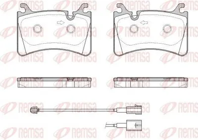 Produktbild von REMSA 1817.02 Bremsbeläge Satz Hinten Bremsklötze für ALFA ROMEO GIULIA (952) Stelvio (949)